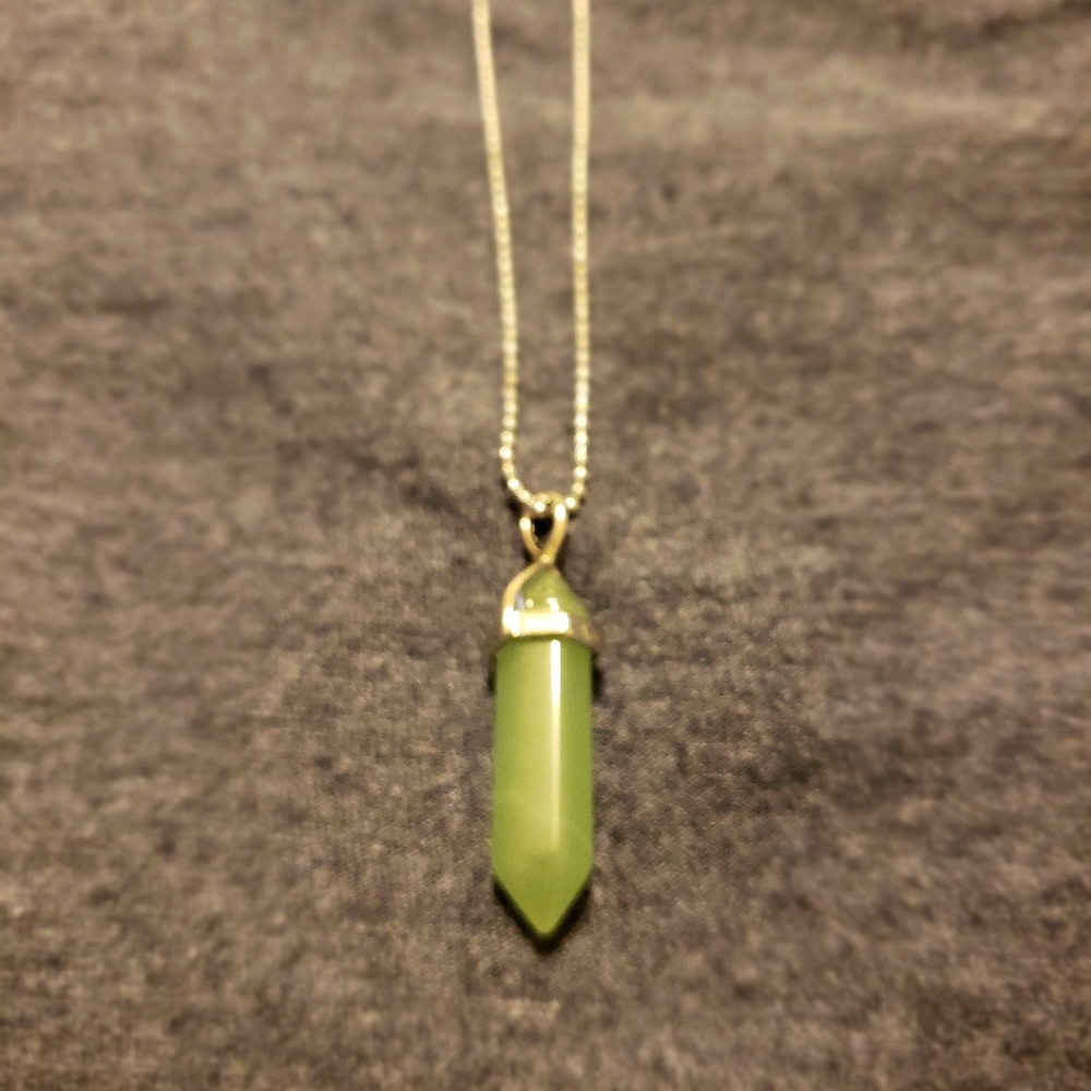 Green Aventurine crystal necklace